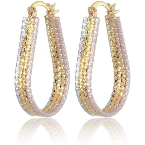 Jewelry - Women's Hypoallergenic Hoop Earrings Trendy Gold Earrings Perfect Colorful